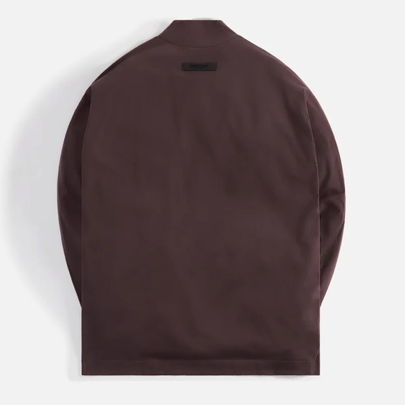 ESSENTIALS Plum Crewneck Long Sleeve Tee - Picture 9 of 12